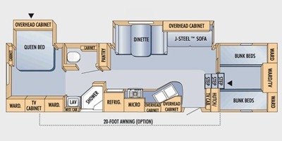 2009 Jayco Eagle Super Lite 31.5 FBHS floorplan