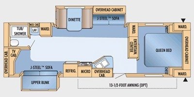 2009 Jayco Eagle Super Lite 304 BHDS floorplan