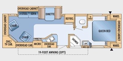 2009 Jayco Eagle Super Lite 318 RLS floorplan