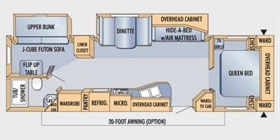 2009 Jayco Eagle 314 BHDS floorplan