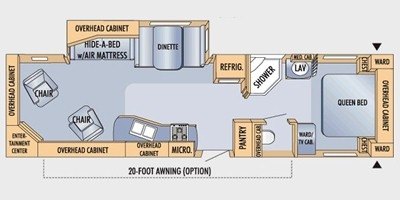 2009 Jayco Eagle 328 RLS floorplan