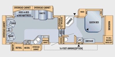 2009 Jayco Eagle 291 RLTS floorplan