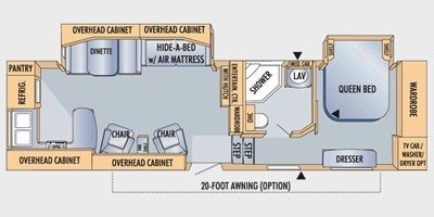 2009 Jayco Eagle 313 RKS floorplan