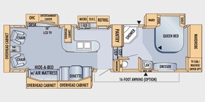 2009 Jayco Eagle 341 RLQS floorplan