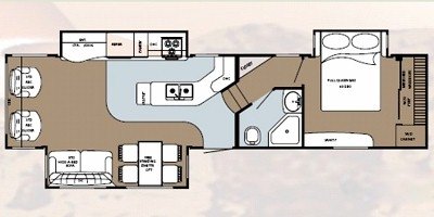 2009 Gulf Stream Canyon Trail 35FSBT floorplan