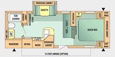 2009 Jayco Jay Flight 24 FBS floorplan