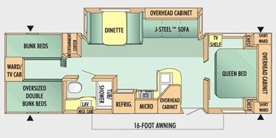 2009 Jayco Jay Flight 30 BHS floorplan