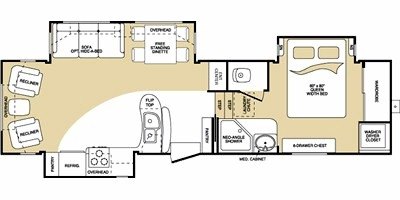 2009 Keystone Montana 3075RL floorplan