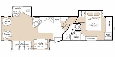 2009 Keystone Montana 3465SA floorplan