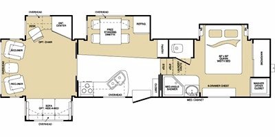 2009 Keystone Montana 3500RL floorplan