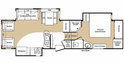 2009 Keystone Big Sky 315RLT floorplan