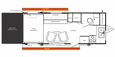 2009 Keystone Energy 190FK floorplan