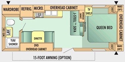 2009 Jayco Jay Flight G2 23 FB floorplan