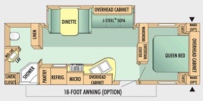 2009 Jayco Jay Flight G2 28 RBS floorplan