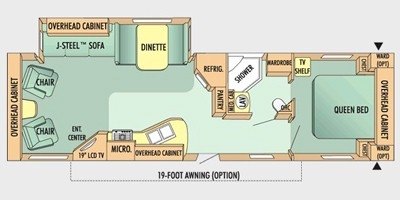 2009 Jayco Jay Flight G2 32 RLS floorplan