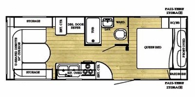 2009 Gulf Stream Conquest Lite 23 BWL floorplan