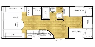 2009 Gulf Stream Conquest Lite 23 DBL floorplan