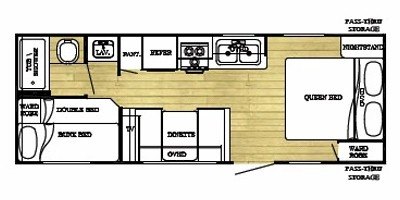 2009 Gulf Stream Innsbruck Lite 24 BHL floorplan