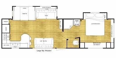 2009 Gulf Stream Conquest 291 SBW floorplan