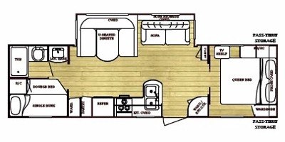 2009 Gulf Stream Conquest 295 BHS floorplan