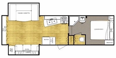 2009 Gulf Stream Conquest 27 FRLR floorplan