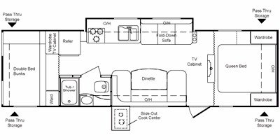 2009 Keystone Passport Ultra Lite 292BH floorplan