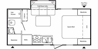 2009 Keystone Passport Express Super Lite 199ML floorplan