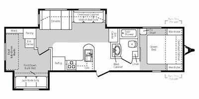 2009 Keystone Montana (Mountaineer Edition) 32PRD floorplan