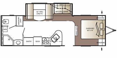 2009 Keystone Outback 269RB floorplan