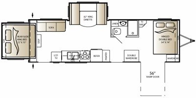 2009 Keystone Outback 280RS floorplan