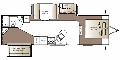 2009 Keystone Outback 300BH floorplan