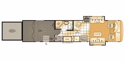 2009 Damon Motor Coach Outlaw 3808 floorplan