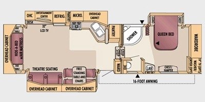 2009 Jayco Designer 36 RLTS floorplan