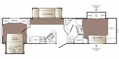 2009 Keystone Outback Sydney Edition 329FBH floorplan