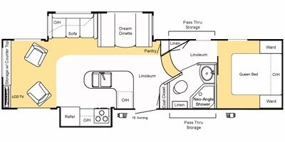 2009 Keystone Copper Canyon 291FWRLS floorplan