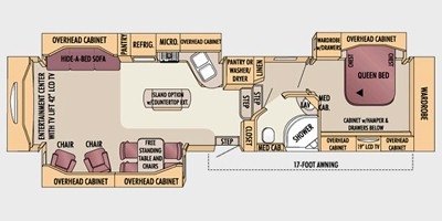 2009 Jayco Legacy 37 RLSA floorplan