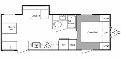 2009 Keystone Summerland 2520RD floorplan