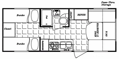 2009 Gulf Stream Trailmaster 221 Lite floorplan