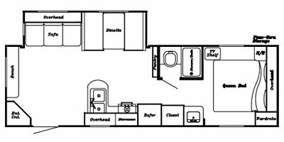 2009 Gulf Stream Trailmaster 268 BW LE floorplan