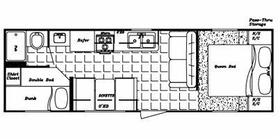 2009 Gulf Stream Trailmaster 260 BH LE floorplan