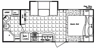 2009 Gulf Stream Trailmaster 212 RBS floorplan