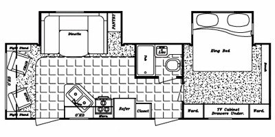 2009 Gulf Stream Trailmaster 287 RLS floorplan