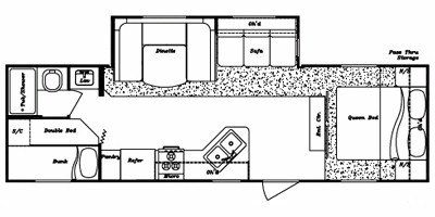 2009 Gulf Stream Trailmaster 264 BHS floorplan