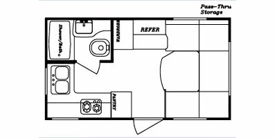 2009 Gulf Stream Trailmaster 165 Lite floorplan