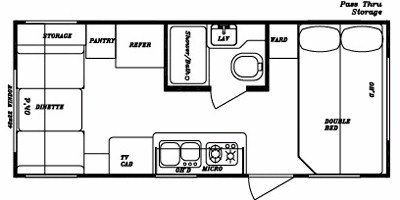 2009 Gulf Stream Trailmaster 192 Lite floorplan