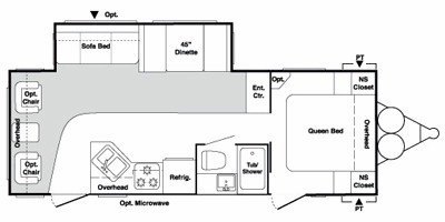 2009 Keystone Springdale 266RL-SSR floorplan