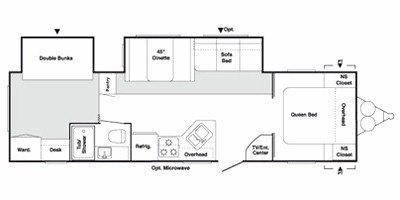 2009 Keystone Springdale 299BHDS-GL floorplan