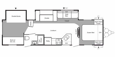 2009 Keystone Springdale 303BH-SSR floorplan