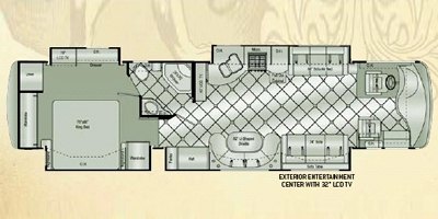 2009 Damon Motor Coach Essence 40D floorplan