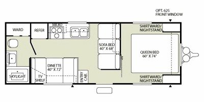 2009 Fleetwood Mallard Sport 23FQ floorplan